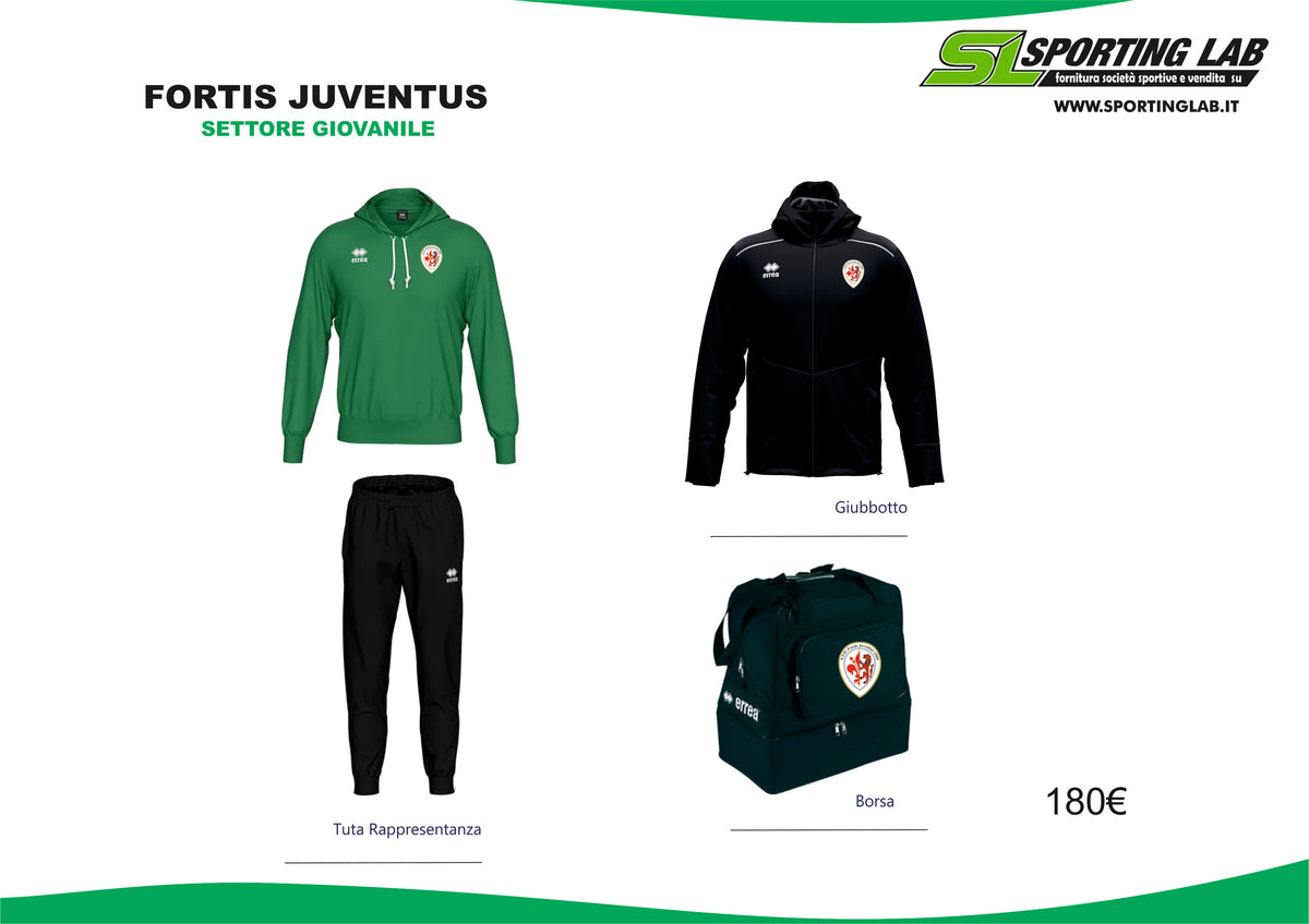 Kit completo Settore Giovanile Fortis Juventus