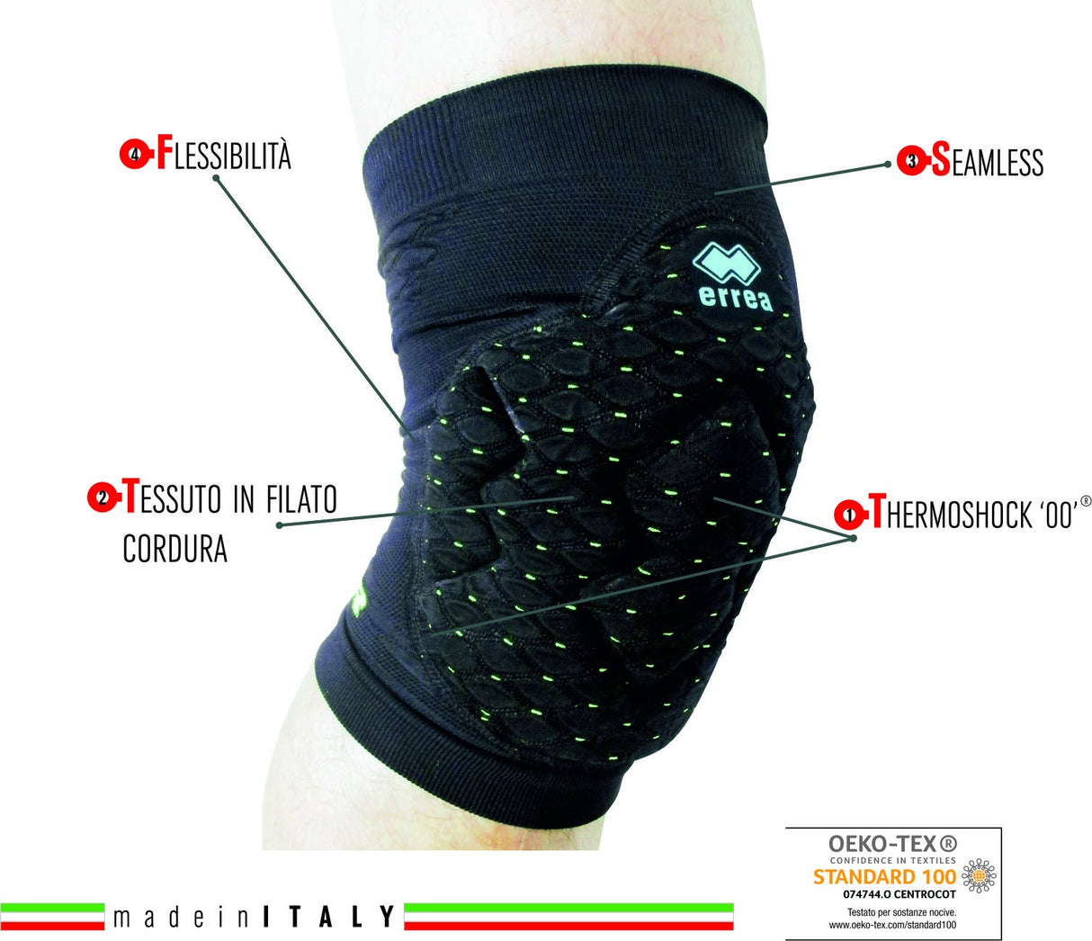 errea Ginocchiera Seth Nera