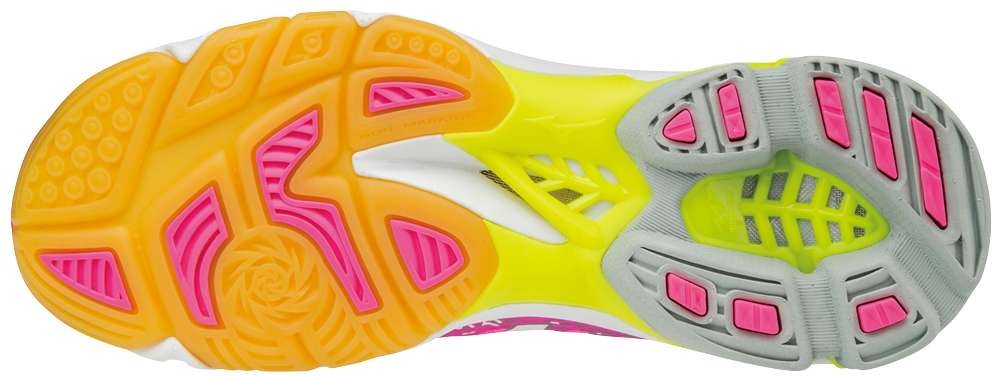 Mizuno Wave Lightning Z4 Fuxia Bianca v1gc180090