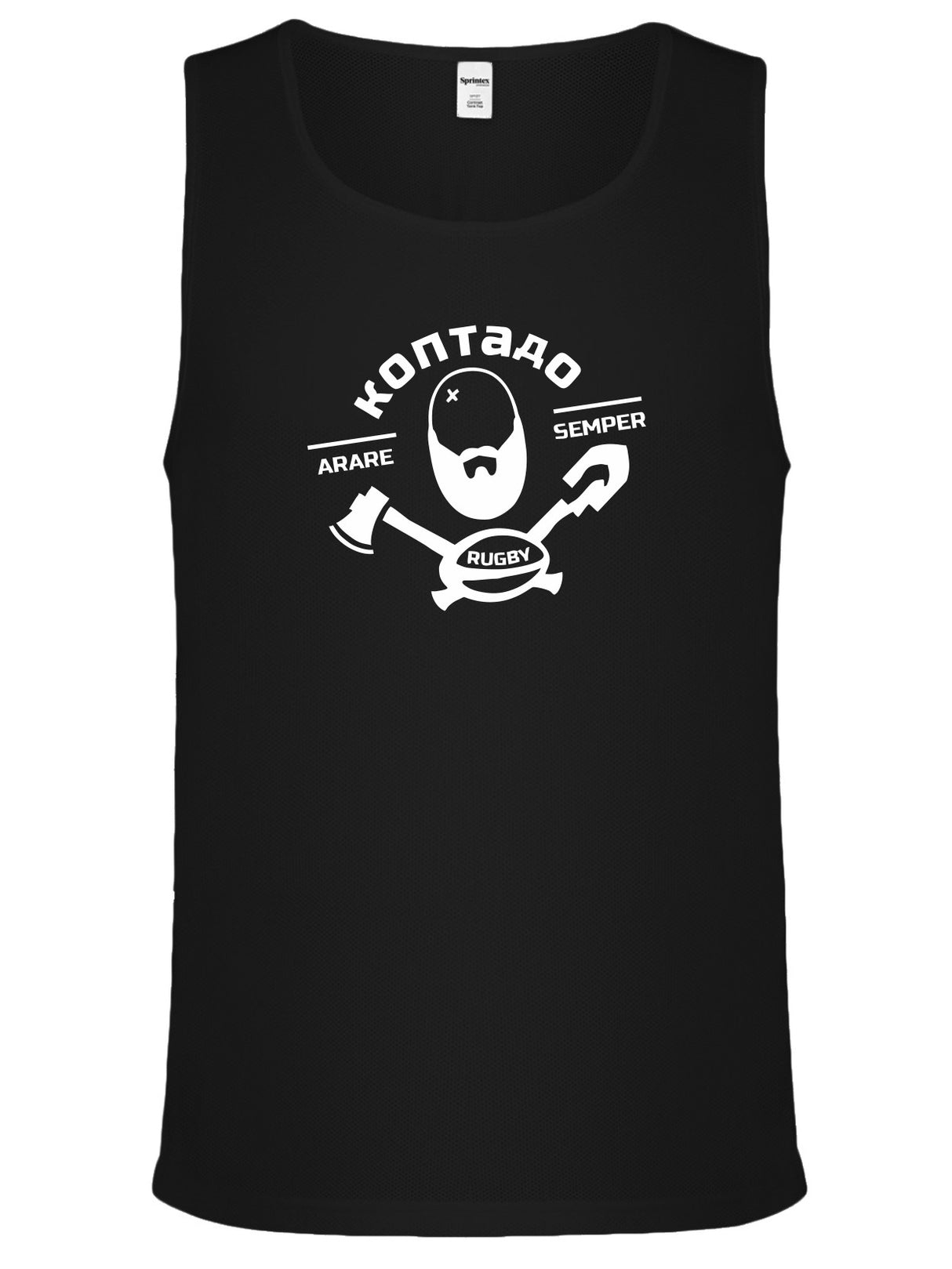 Canotta Tecnica Nera Valdisieve Rugby