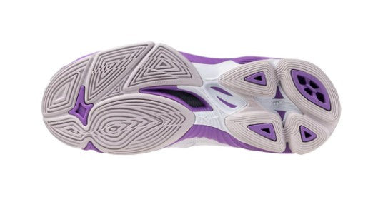 Mizuno Wave Voltage Mid white Purple