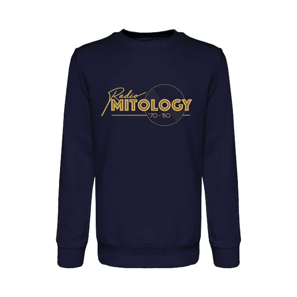Felpa Girocollo Radio Mitology French Terry Blu