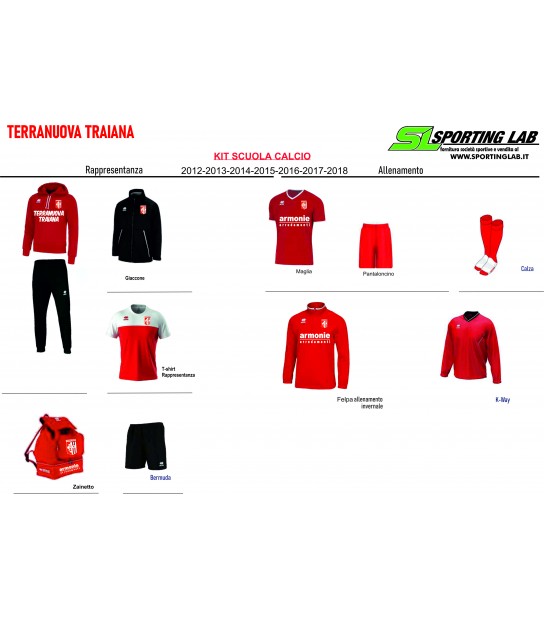 Kit Completo Scuola Calcio Terranuova Traiana