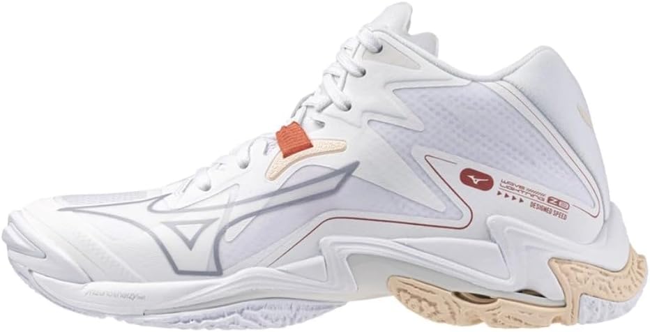 Mizuno scarpa da pallavolo Wave Lightning Z8 Mid V1GC240525 bianco rosa