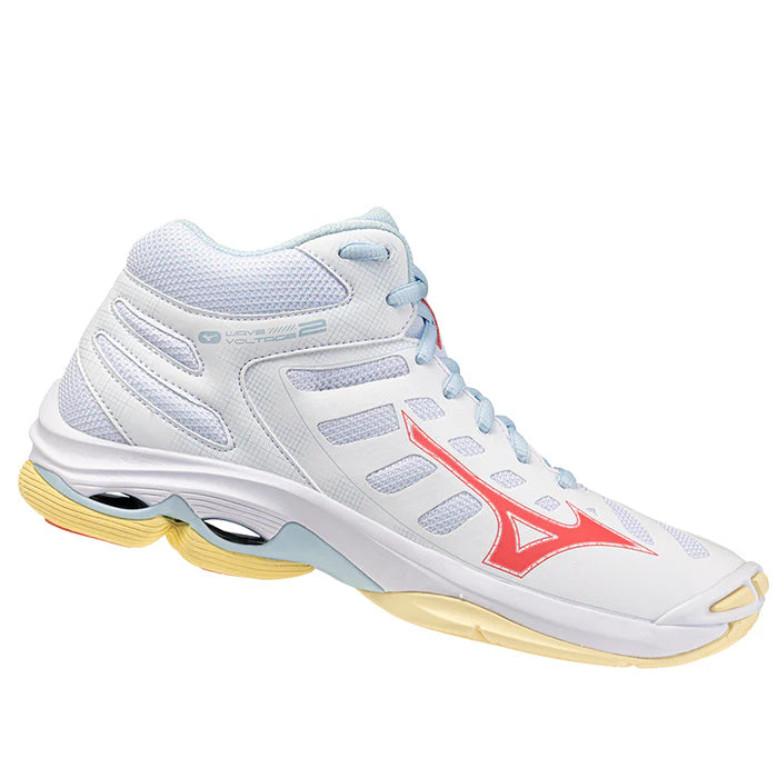 Mizuno Wave Voltage Mid White 2025