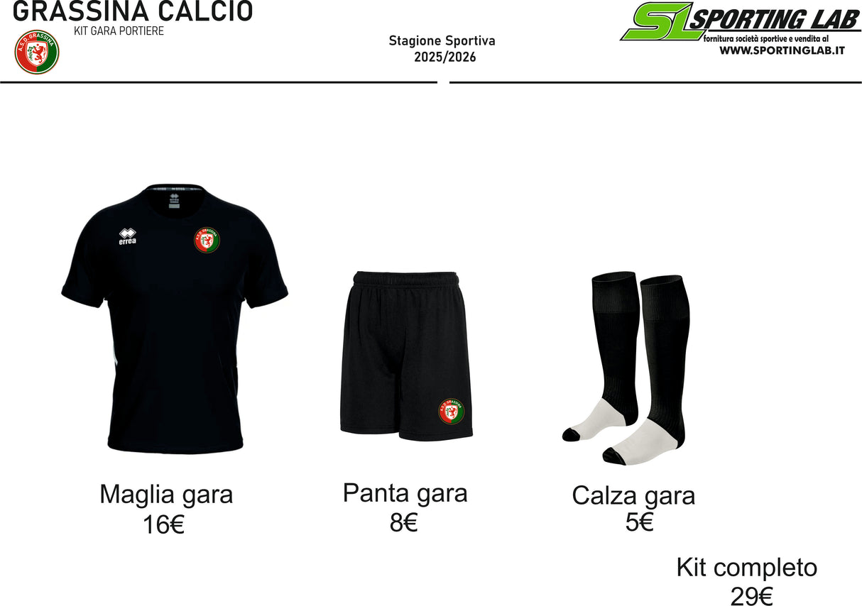 Kit gara PORTIERE Grassina Calcio