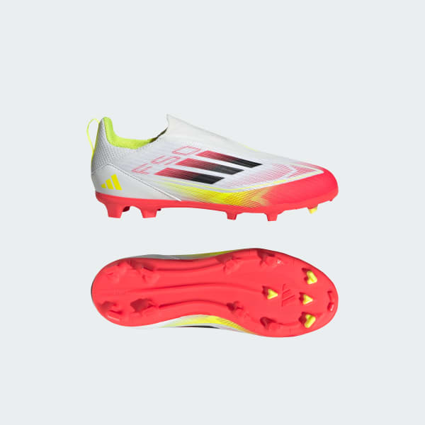ADIDAS F50 League Laceless Firm/Multi-Ground Kids - Bianco ie3743