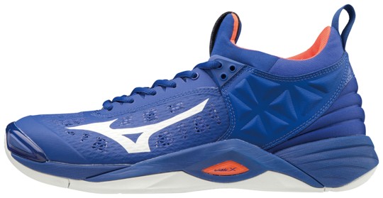 Mizuno Wave Momentum Mid Royal Arancio Bianco
