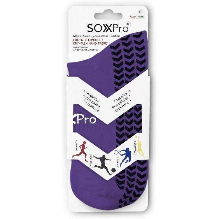 SOXPRO Calze Grip e Anti Slip Purple