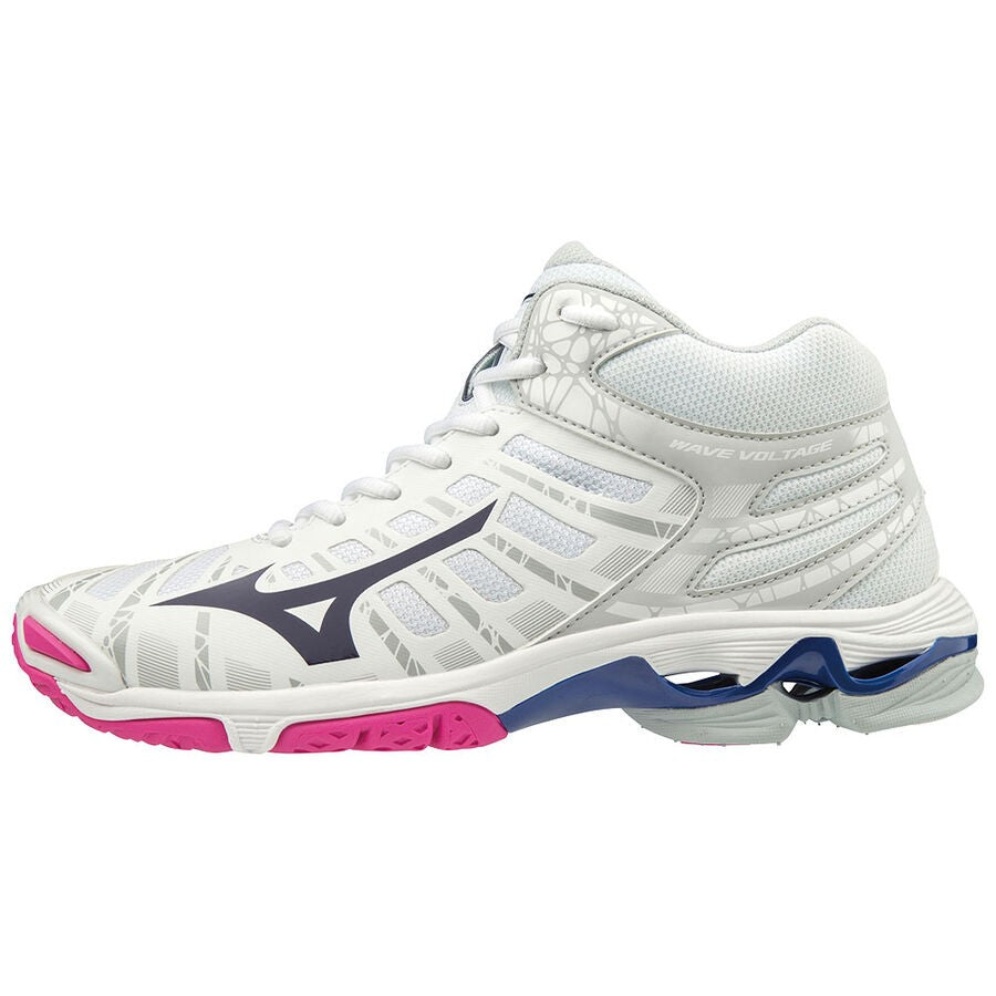 Mizuno Wave Voltage MID bianco blu fucsia