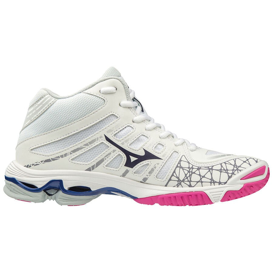 Mizuno Wave Voltage MID bianco blu fucsia
