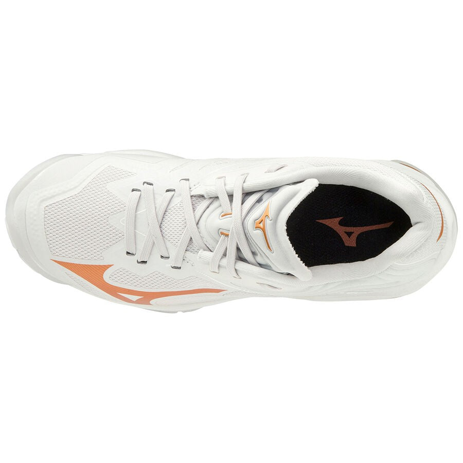 Mizuno Wave Lightning Z6 bianco arancio