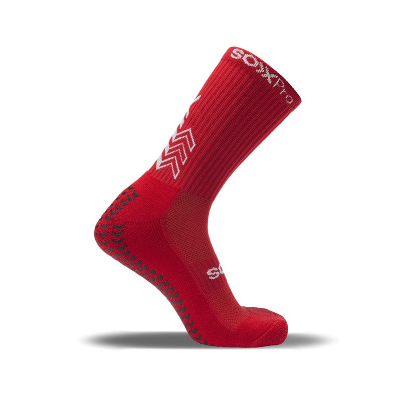 SOXPRO Calze Grip e Anti Slip rosso