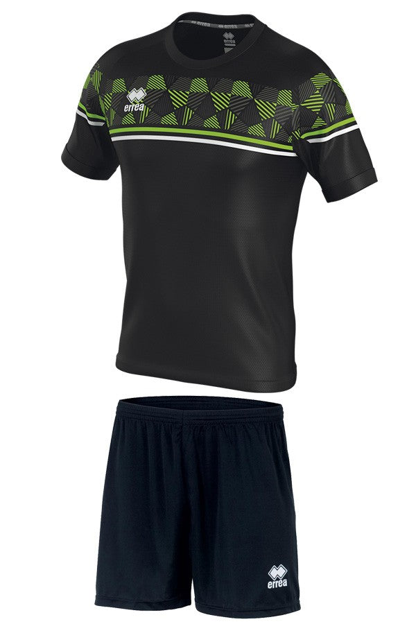 errea Completo Diamantis nero verde fluo