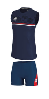 errea Completo Divina Donna blu rosso