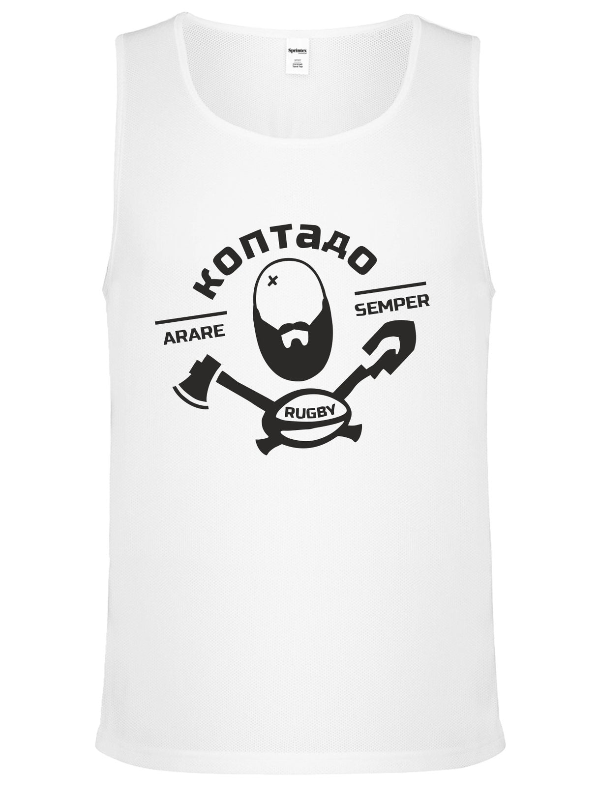 Canotta Tecnica Bianca Valdisieve Rugby