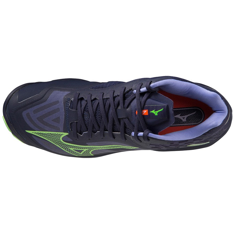Mizuno Wave Lightning Z7 Mid blue lime