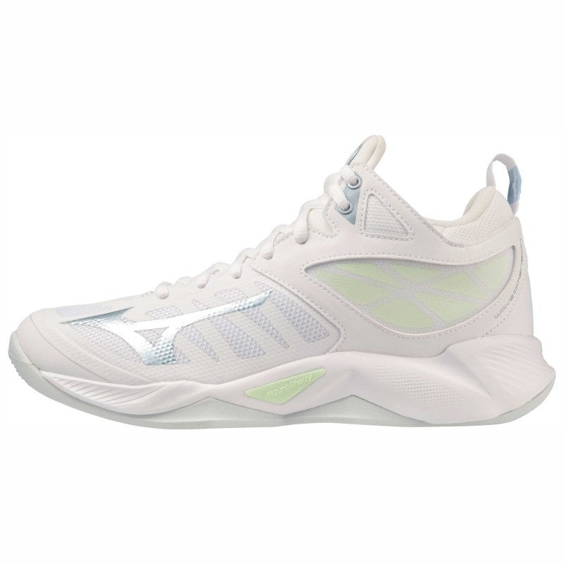 Mizuno Wave Dimension MID white green