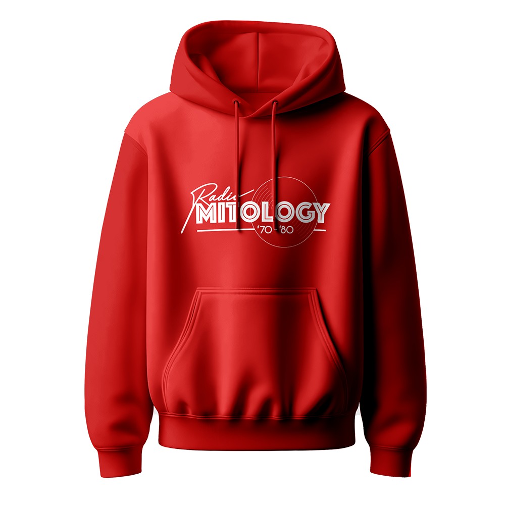 Felpa Cappuccio Radio Mitology rossa