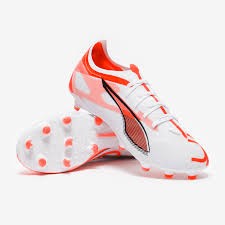 PUMA ULTRA 5 MATCH FG/AG JR BIANCO ARANCIO