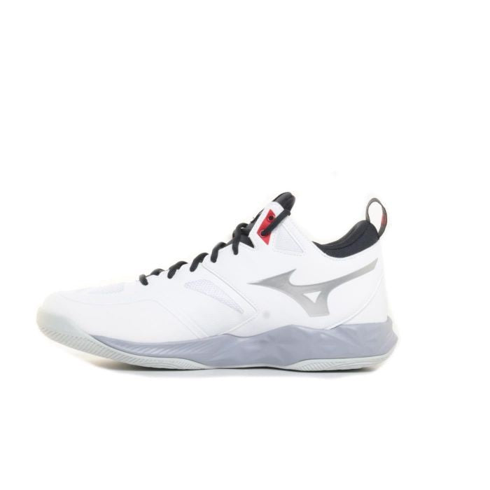Mizuno Wave Dimension MID white Black Red