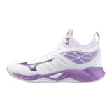 Mizuno Wave Dimension MID white Purple