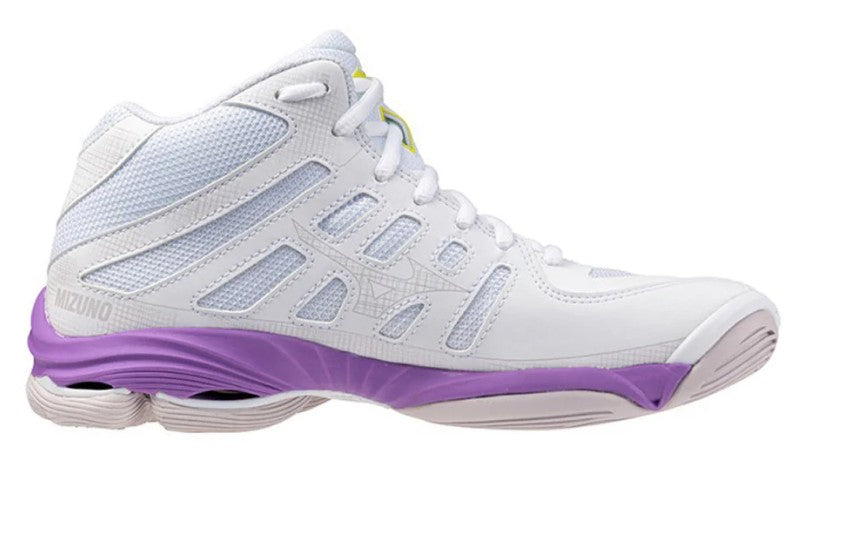 Mizuno Wave Voltage Mid white Purple