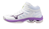 Mizuno Wave Voltage Mid white Purple