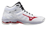 Mizuno Wave Voltage Mid White Black Red