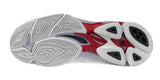 Mizuno Wave Voltage Mid White Black Red