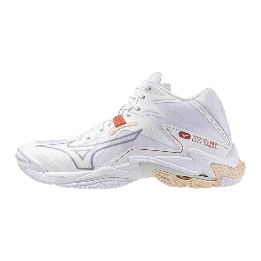 Mizuno Wave Lightning Z8 White aleutian cloud pink