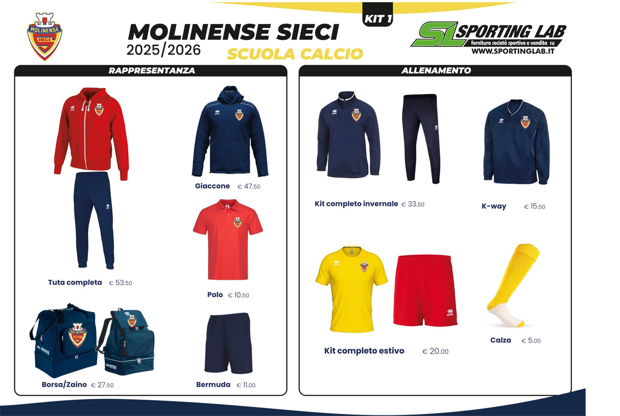 Kit Completo Molinense Sieci