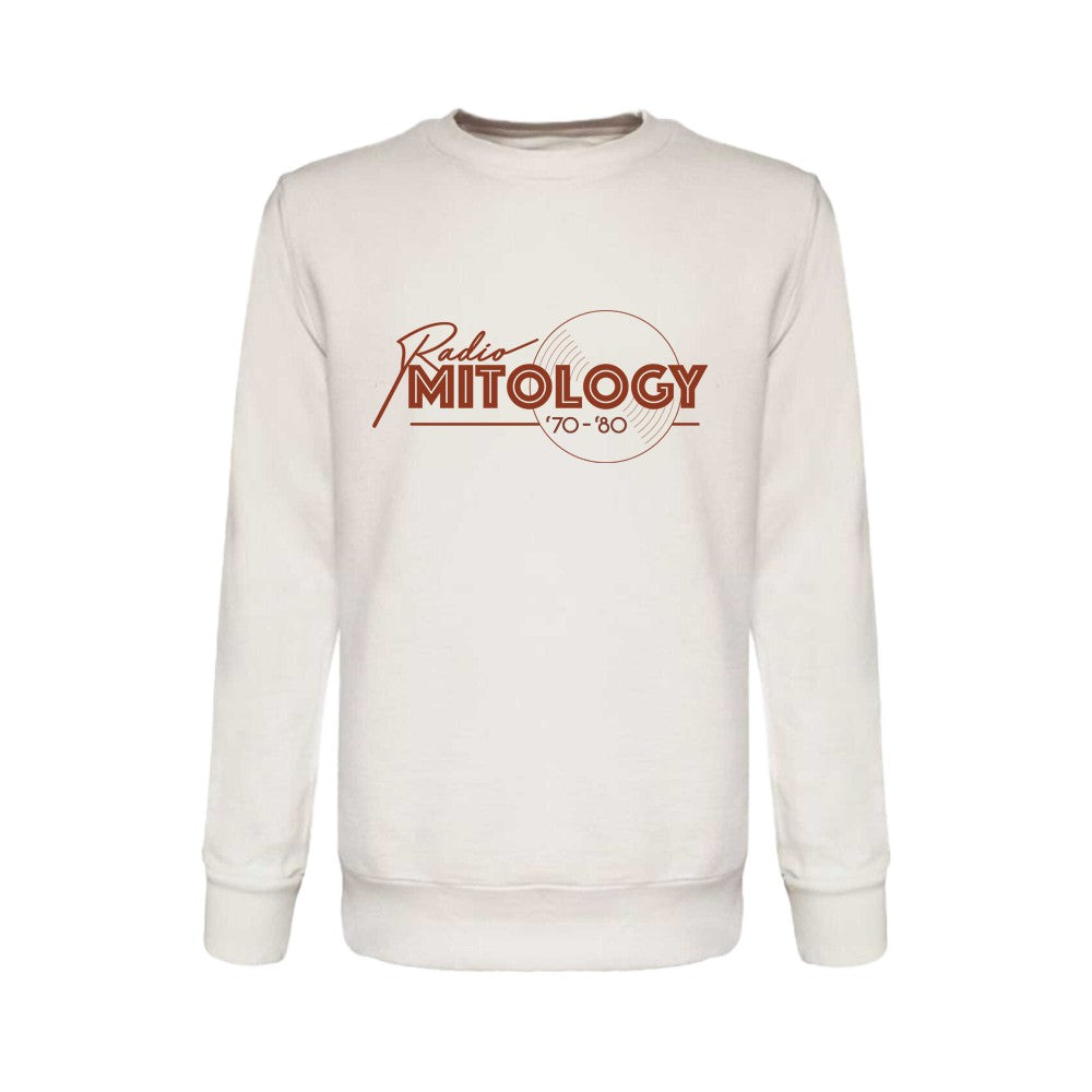 Felpa Girocollo Radio Mitology French Terry Bianca
