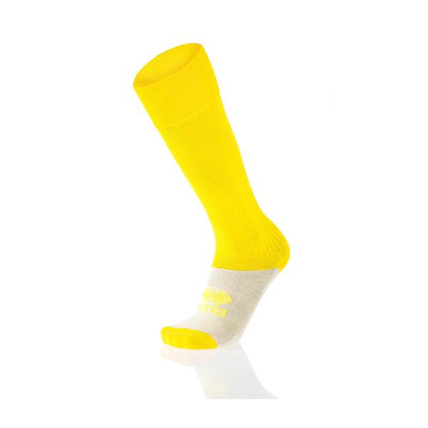 errea Calza con Piede Giallo Fluo