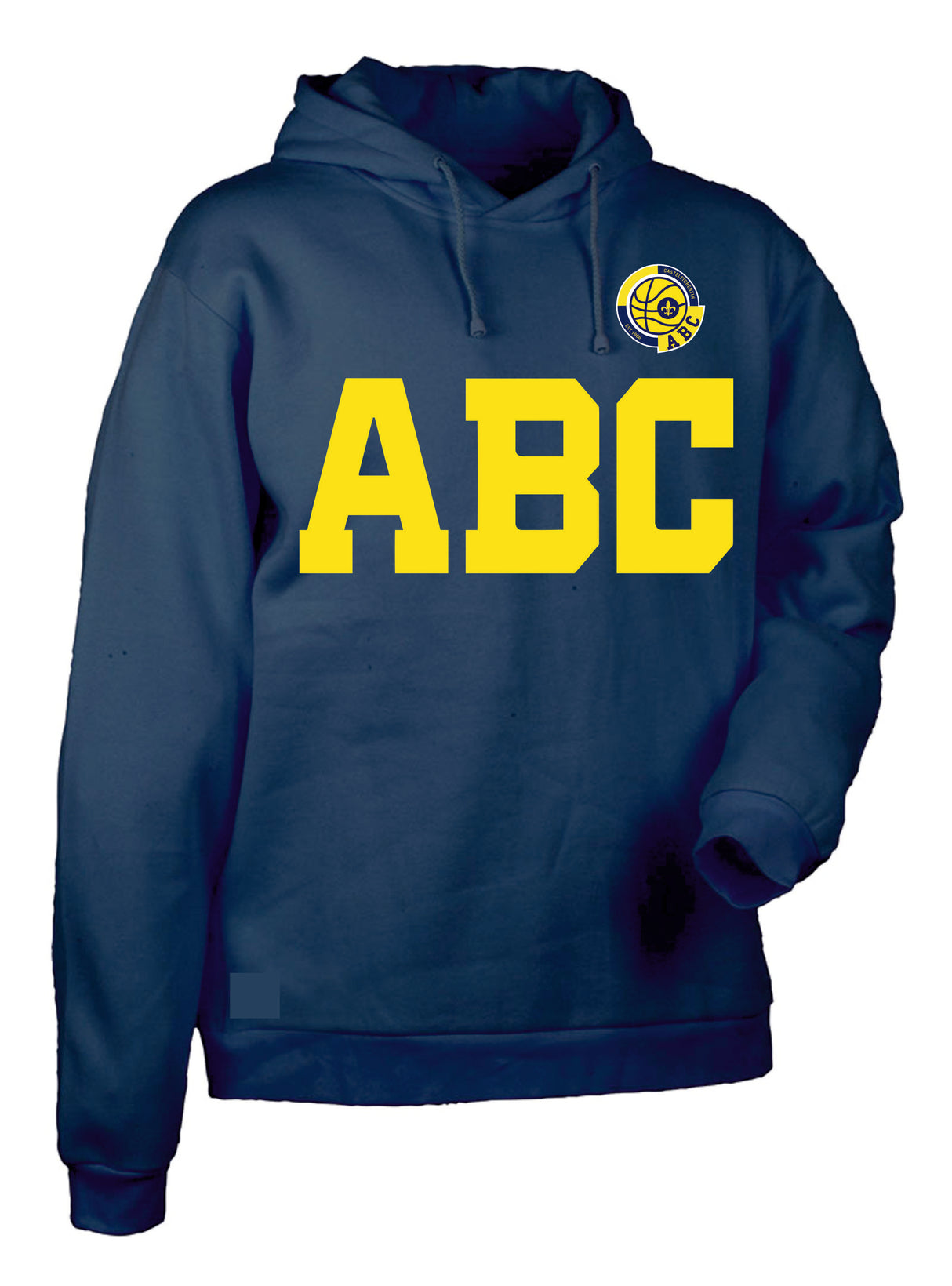 Felpa Cappuccio e Marsupio Blu Navy ABC Castelfiorentino