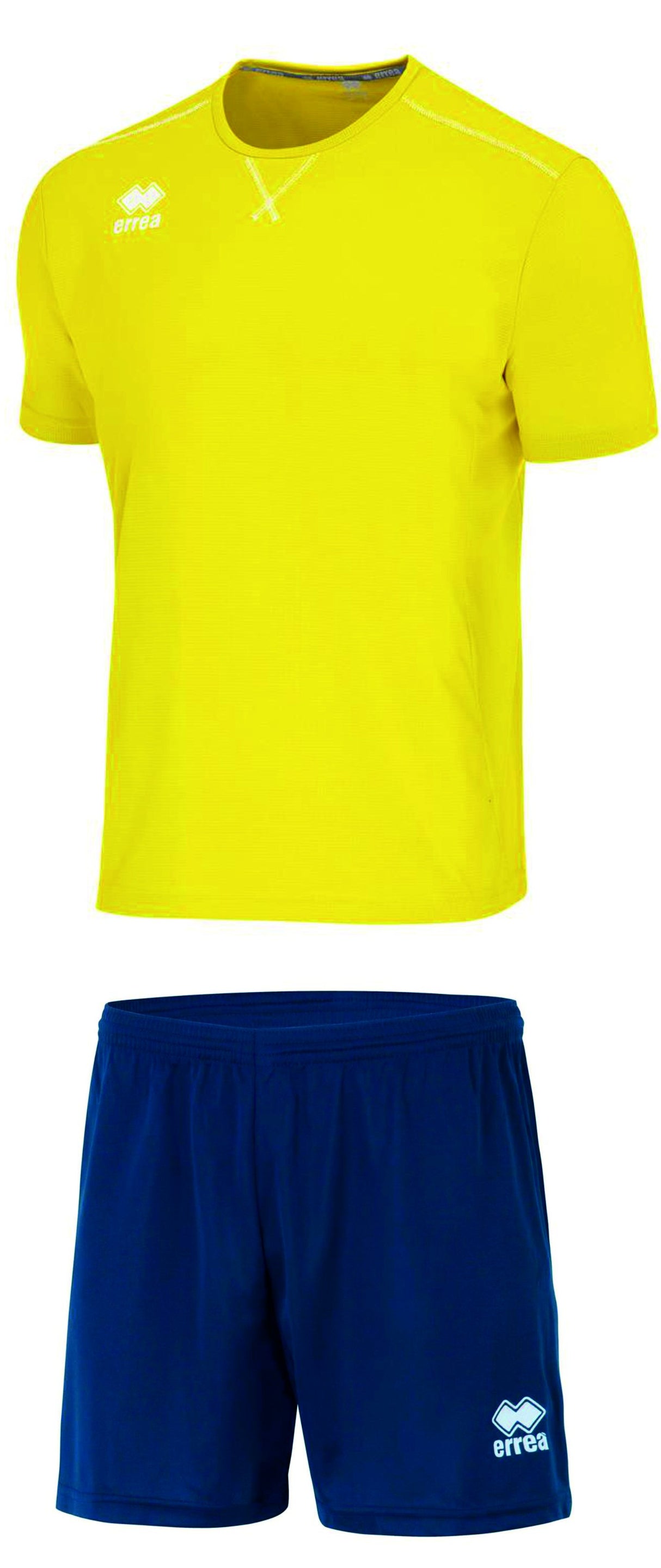 errea Kit Everton Giallo Fluo Blu Navy