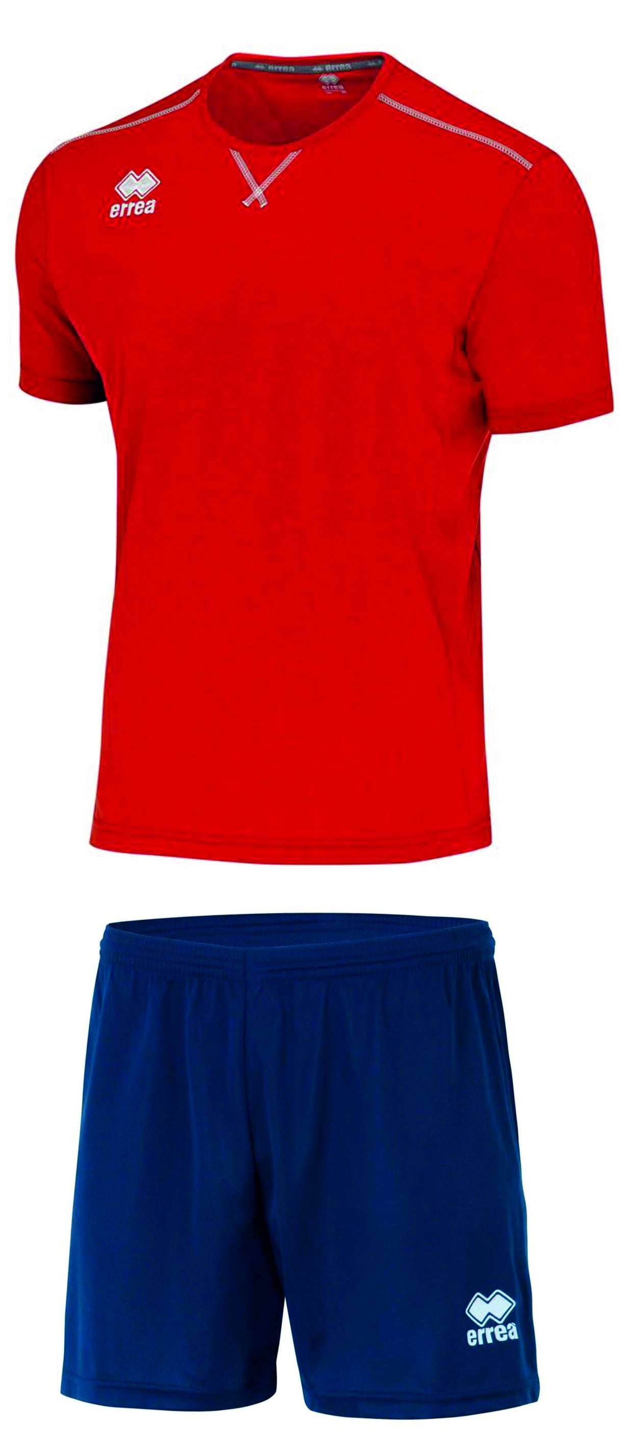 errea Kit Everton Rosso Blu Navy