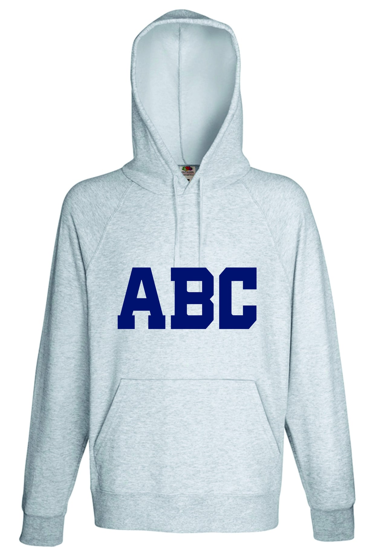 Felpa Cappuccio e Marsupio Grigia Estiva ABC